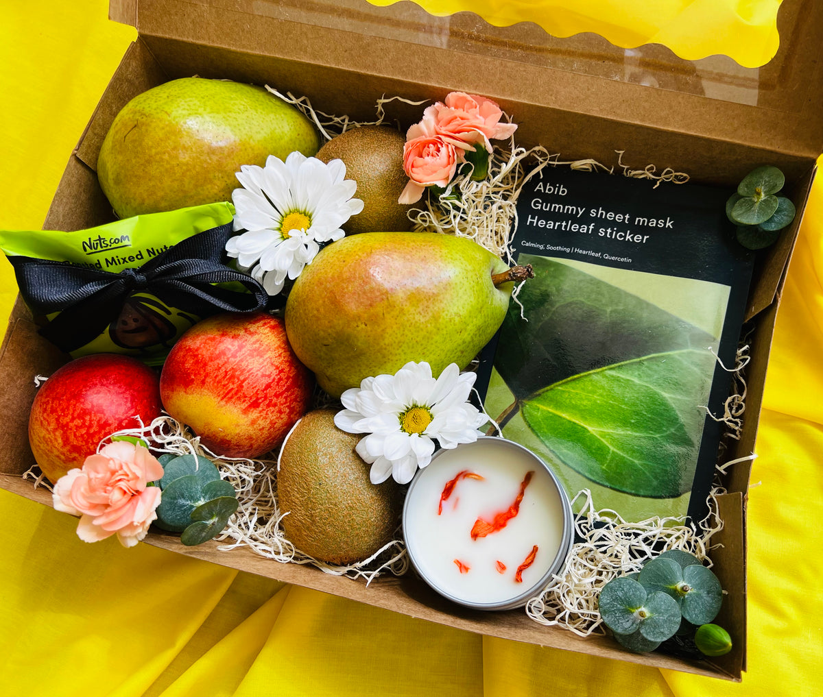 Peaceful Peach Fruit & Floral Box