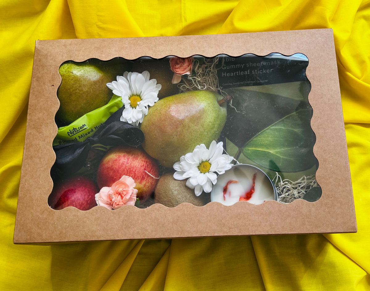 Peaceful Peach Fruit & Floral Box