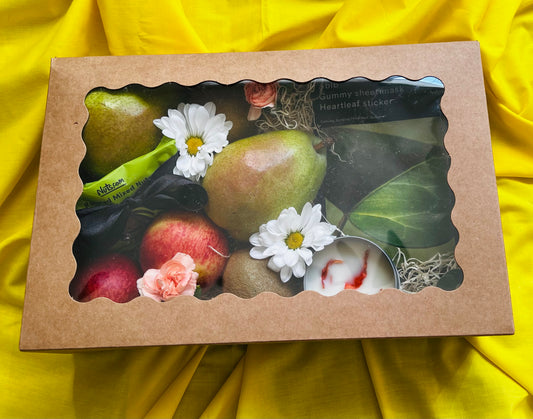 Peaceful Peach Fruit & Floral Box