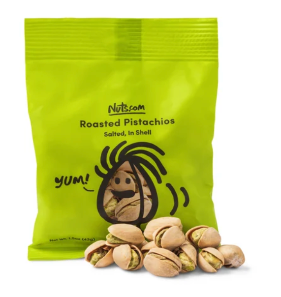 Roasted Pistachios (Salted, In Shell) – 1.5oz Single Serve Bag