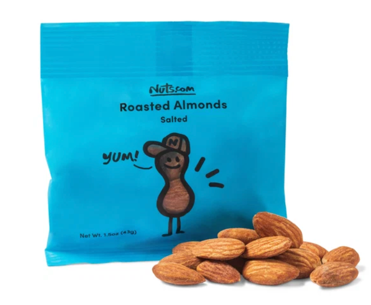 Roasted Almonds (Salted) – 1.5oz Single Serve Bag