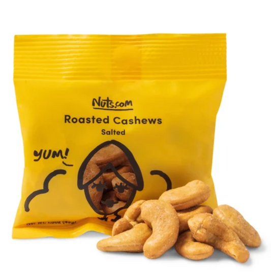 Roasted Cashews (Salted) – 1.5oz Single Serve Bag