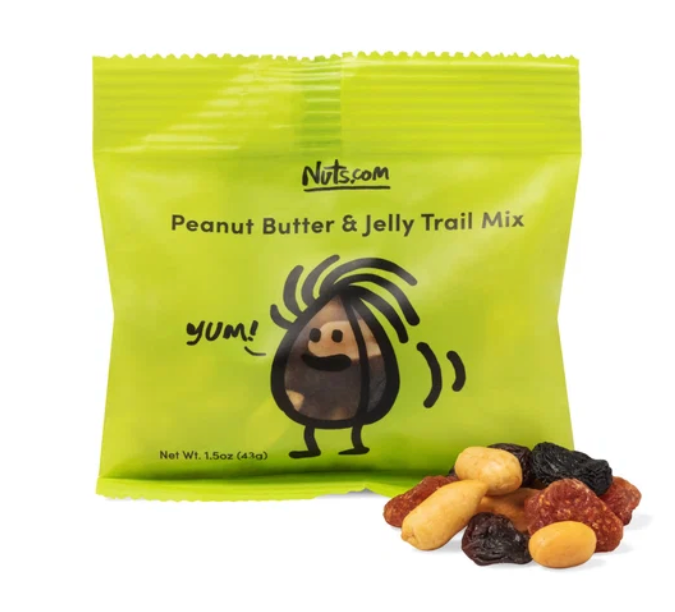 Peanut Butter & Jelly Trail Mix – 1.5oz Single Serve Bag