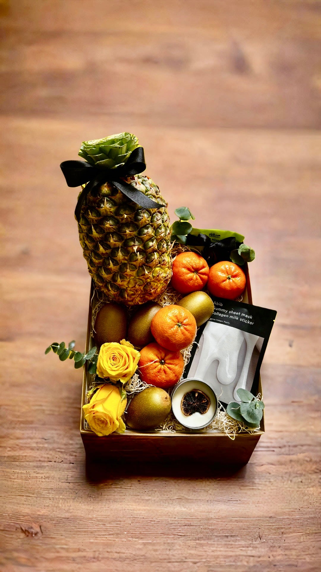 Caja de frutas y flores "Glow & Grow"